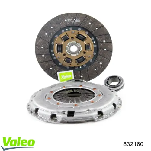 Купить 832160 VALEO Комплект сцепления (диск, корзина, подшипник)