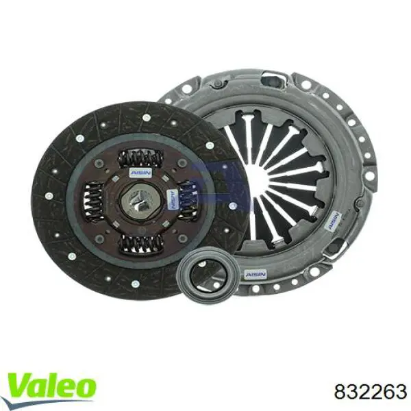 Купить 832263 VALEO Комплект сцепления (диск, корзина, подшипник)