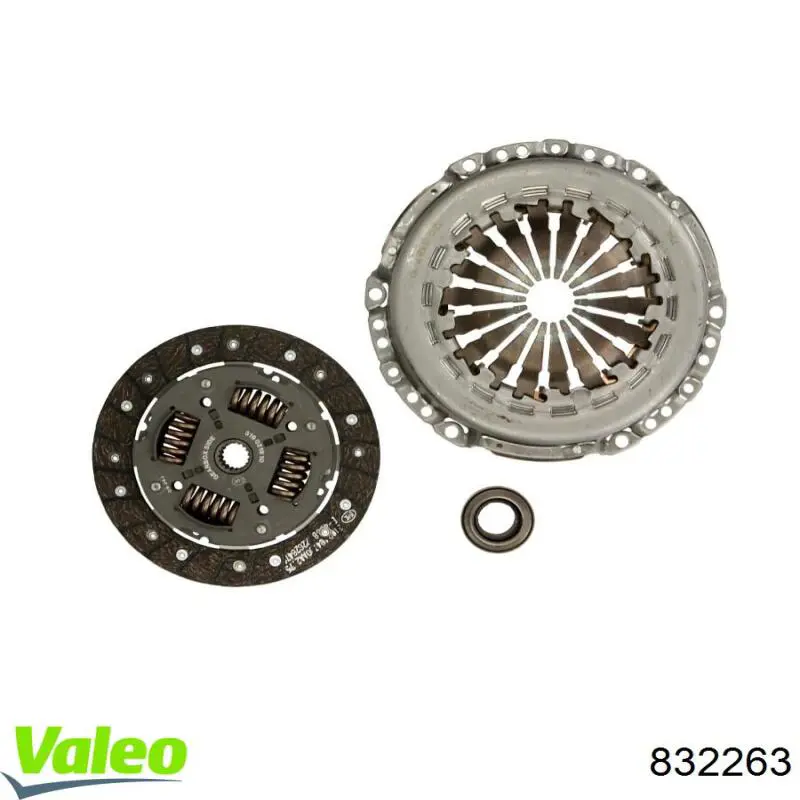 Комплект сцепления (3 части) VALEO 832263 цена, от 118.72 USD