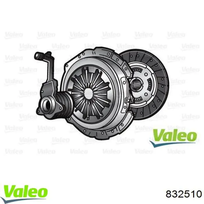 832510 VALEO kit de embraiagem (3 peças)