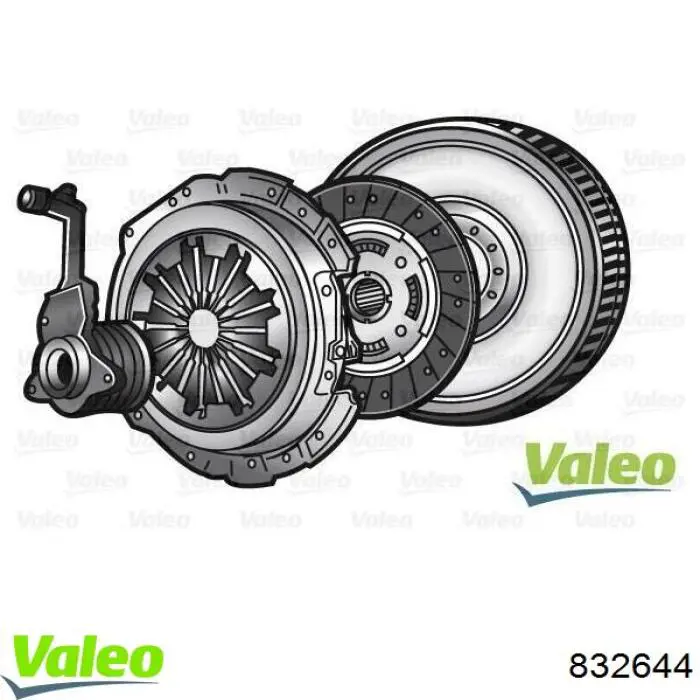 Купить 832644 VALEO Комплект сцепления (диск, корзина, подшипник)