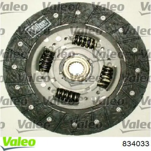 Купить 834033 VALEO Комплект сцепления (диск, корзина, подшипник)