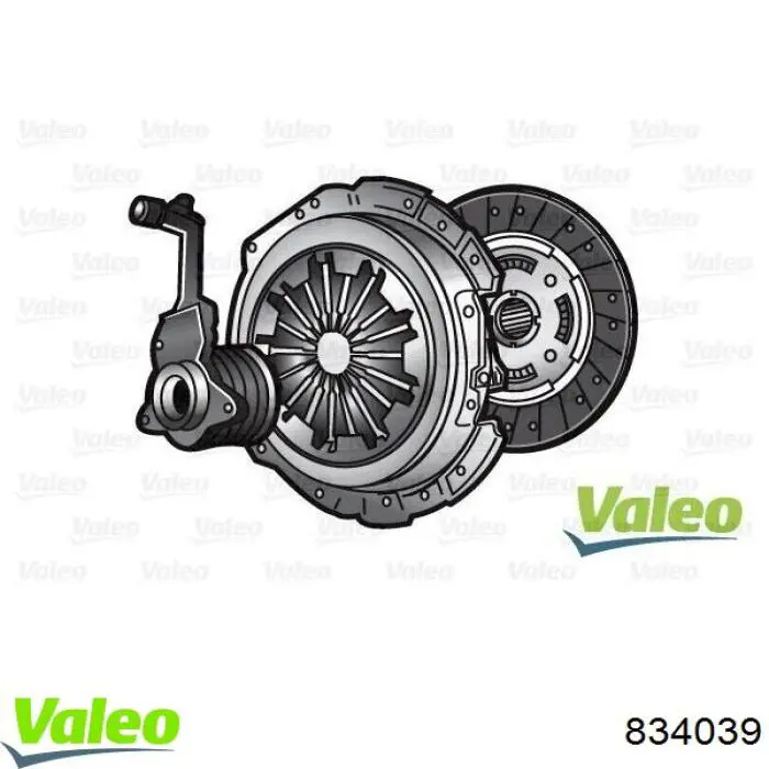 Комплект сцепления (3 части) VALEO 834039 цена, от 118.23 USD