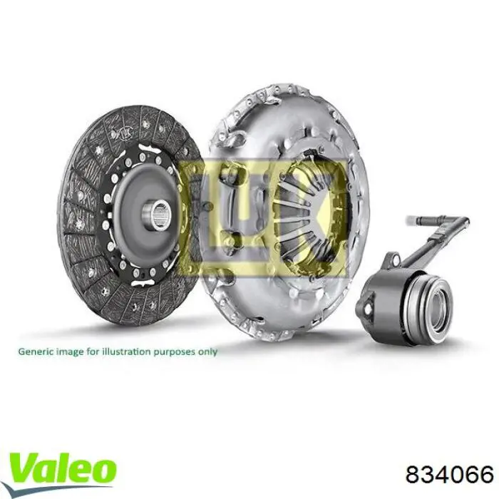Комплект сцепления (3 части) VALEO 834066 цена, от 255.61 USD