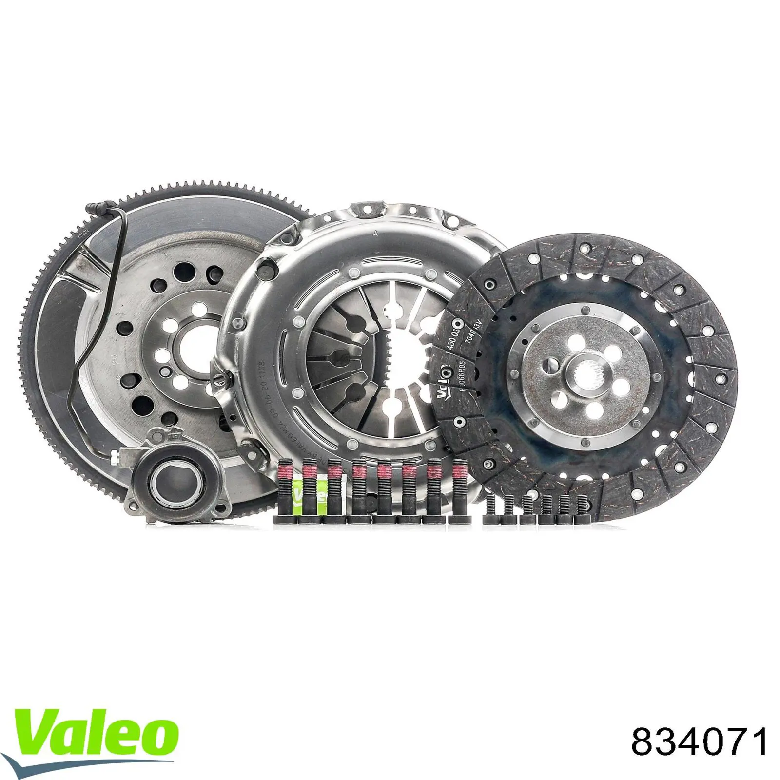 Купить 834071 VALEO Комплект сцепления (диск, корзина, подшипник)