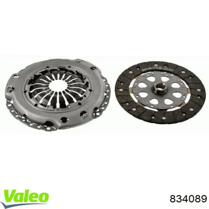 Купить 834089 VALEO Комплект сцепления (диск, корзина, подшипник)