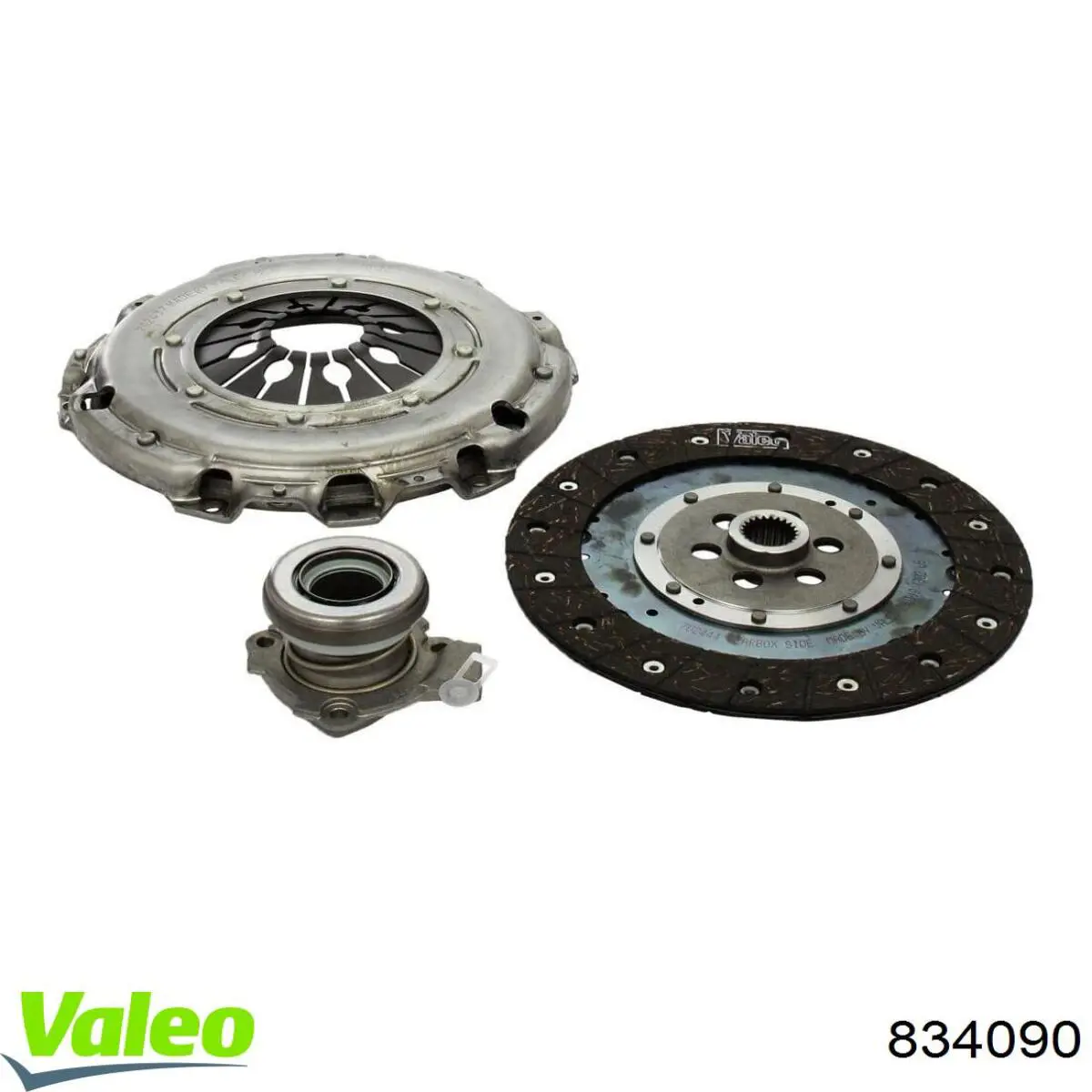 Купить 834090 VALEO Комплект сцепления (диск, корзина, подшипник)