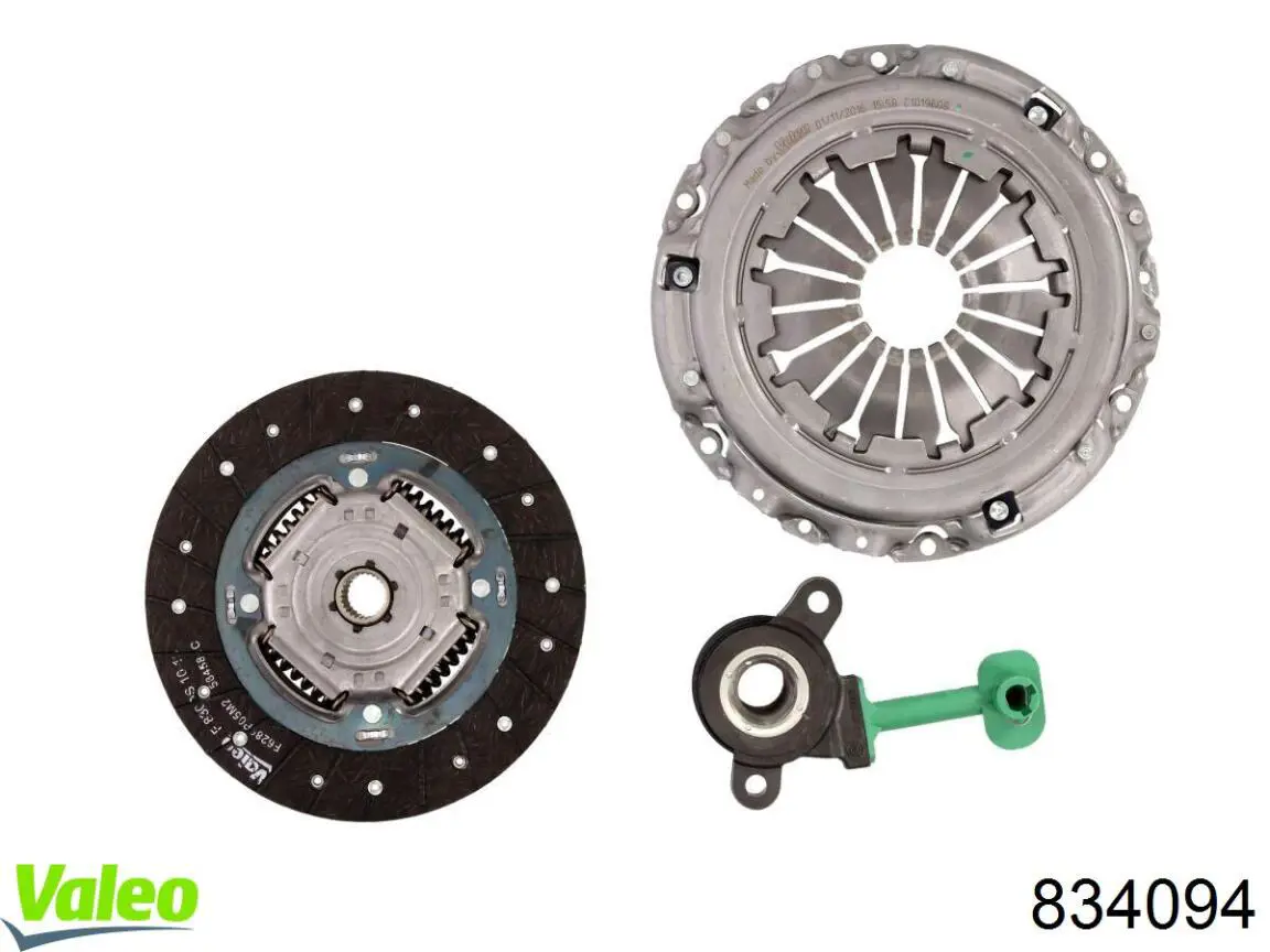 Комплект сцепления (3 части) VALEO 834094 цена, от 189.63 USD