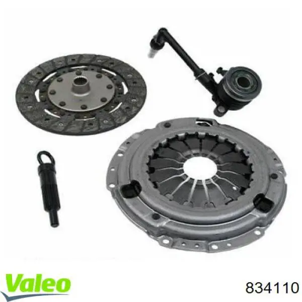 Купить 834110 VALEO Комплект сцепления (диск, корзина, подшипник)