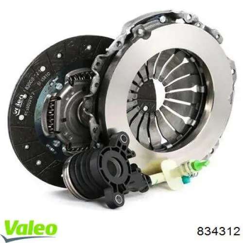 Купить 834312 VALEO Комплект сцепления (диск, корзина, подшипник)