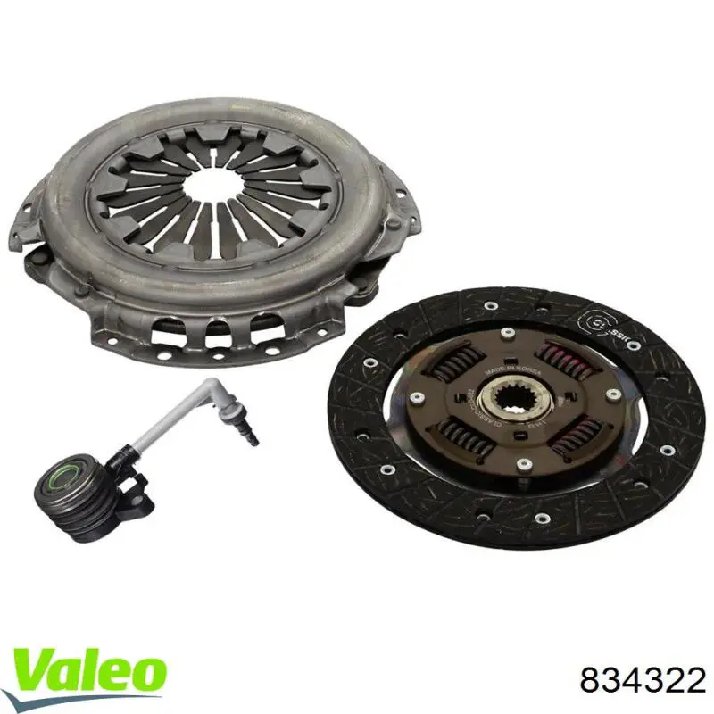 Комплект сцепления (3 части) VALEO 834322 цена, от 119.93 USD
