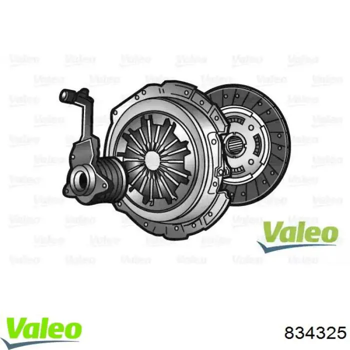 834325 VALEO kit de embraiagem (3 peças)