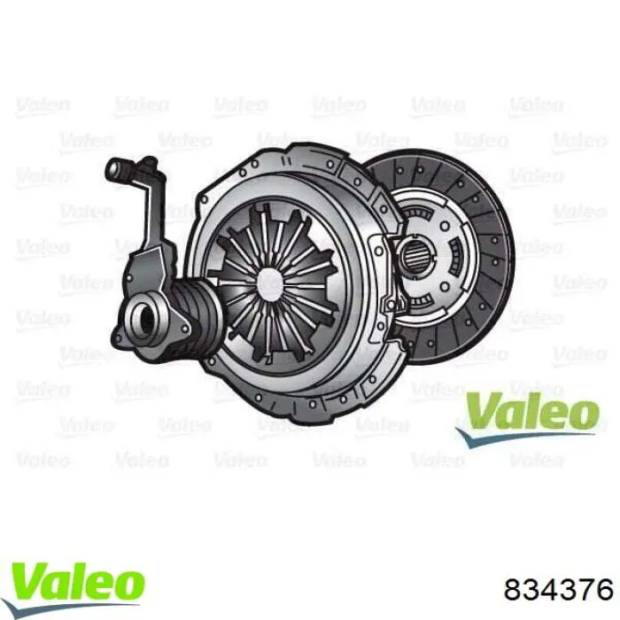 834376 VALEO kit de embraiagem (3 peças)