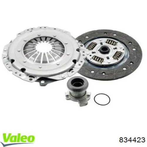 Купить 834423 VALEO Комплект сцепления (диск, корзина, подшипник)