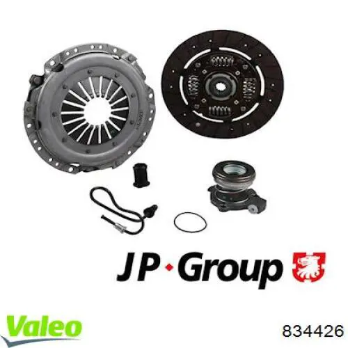 Купить 834426 VALEO Комплект сцепления (диск, корзина, подшипник)