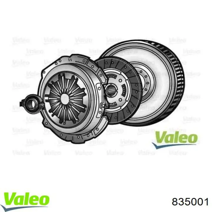 Комплект сцепления (3 части) VALEO 835001 цена, от 422.69 USD