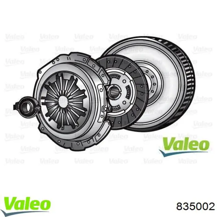 Комплект сцепления (3 части) VALEO 835002 цена, от 960.66 USD