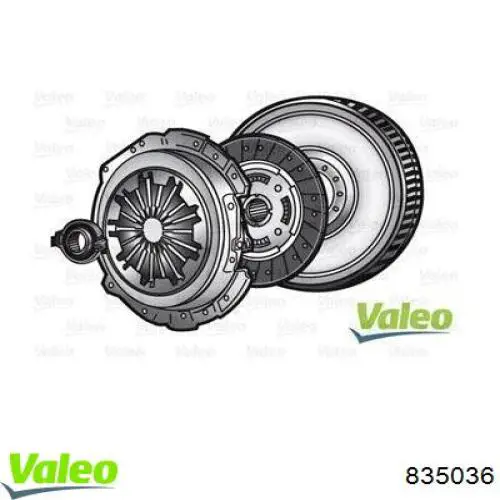 Купить 835036 VALEO Комплект сцепления (диск, корзина, подшипник)