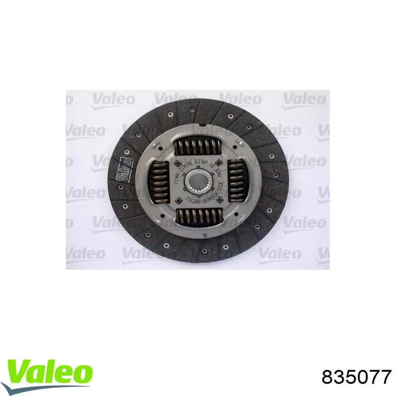 Купить 835077 VALEO Комплект сцепления (диск, корзина, подшипник)