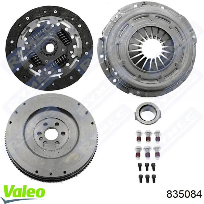 Купить 835084 VALEO Комплект сцепления (диск, корзина, подшипник)