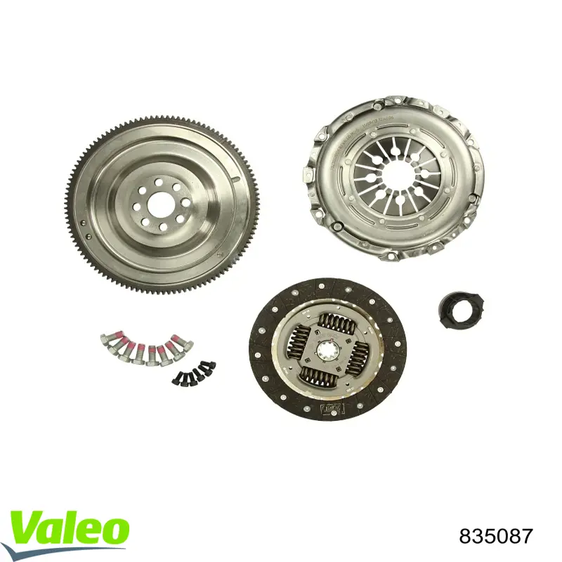 Купить 835087 VALEO Комплект сцепления (диск, корзина, подшипник)