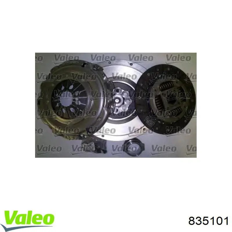 Купить 835101 VALEO Комплект сцепления (диск, корзина, подшипник)