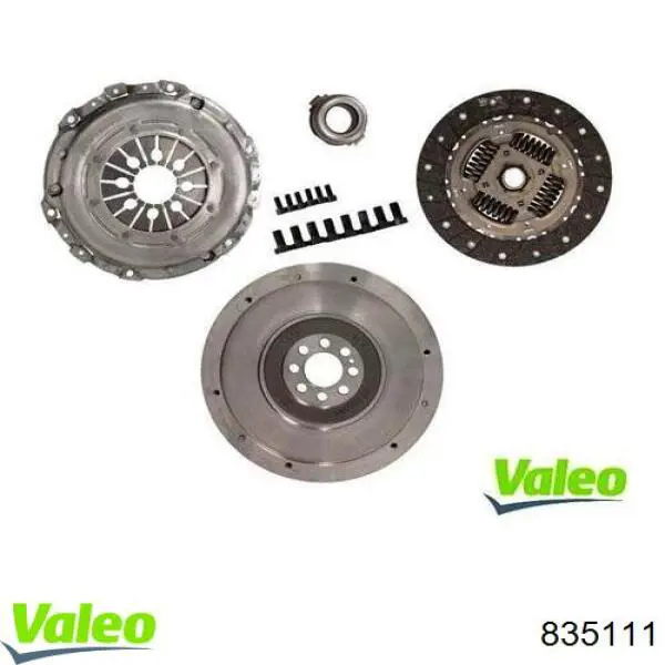 Купить 835111 VALEO Комплект сцепления (диск, корзина, подшипник)