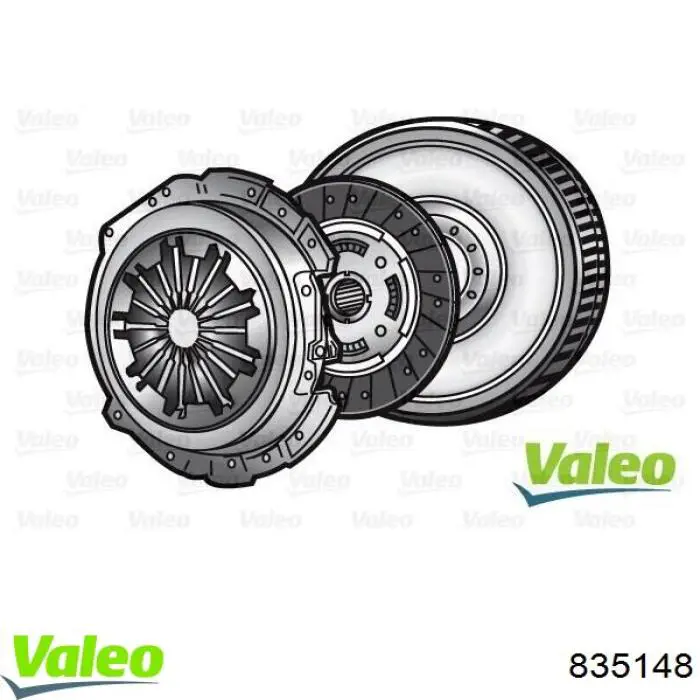 Комплект сцепления (3 части) VALEO 835148 цена, от 505.51 USD
