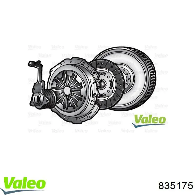 Купить 835175 VALEO Комплект сцепления (диск, корзина, подшипник)