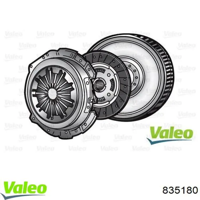 835180 VALEO kit de embraiagem (3 peças)