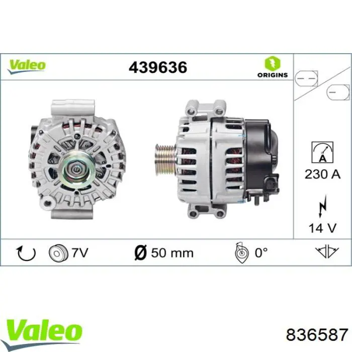 Купить 836587 VALEO Маховик с зубчатым ободом