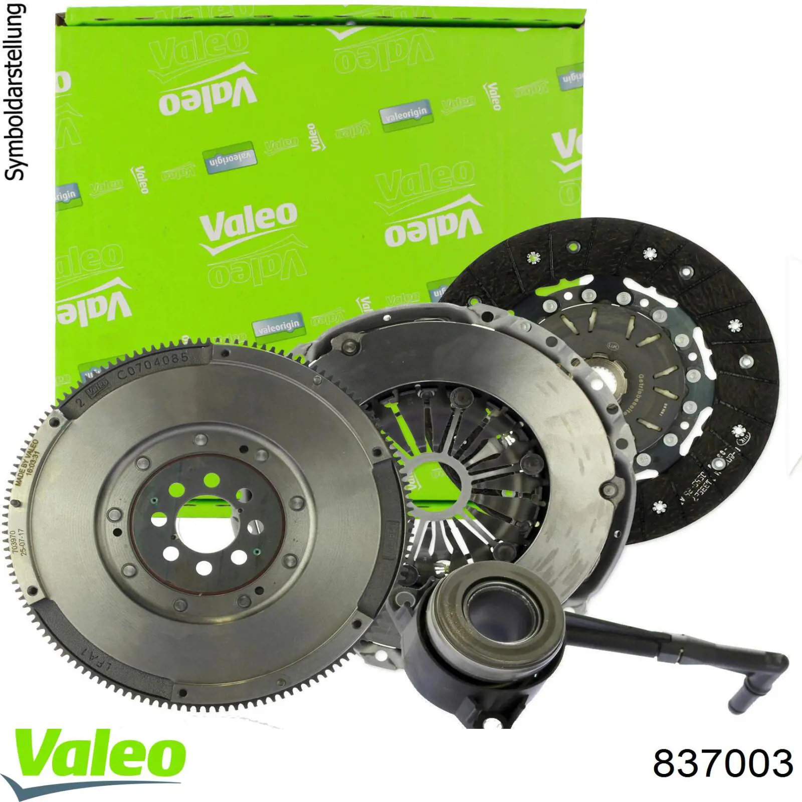 Комплект сцепления (3 части) VALEO 837003 цена, от 428.00 USD