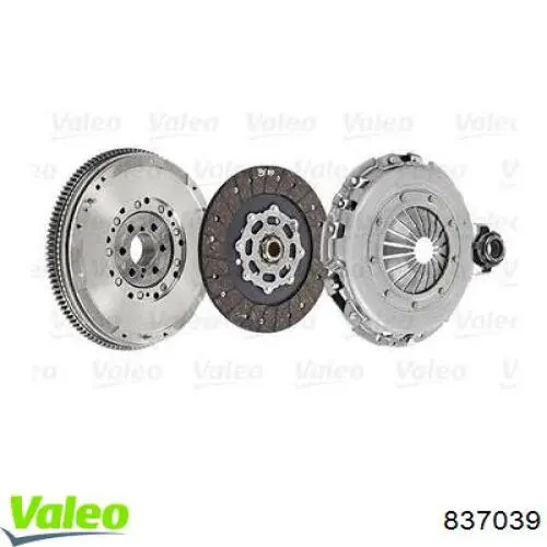 Купить 837039 VALEO Комплект сцепления (диск, корзина, подшипник)