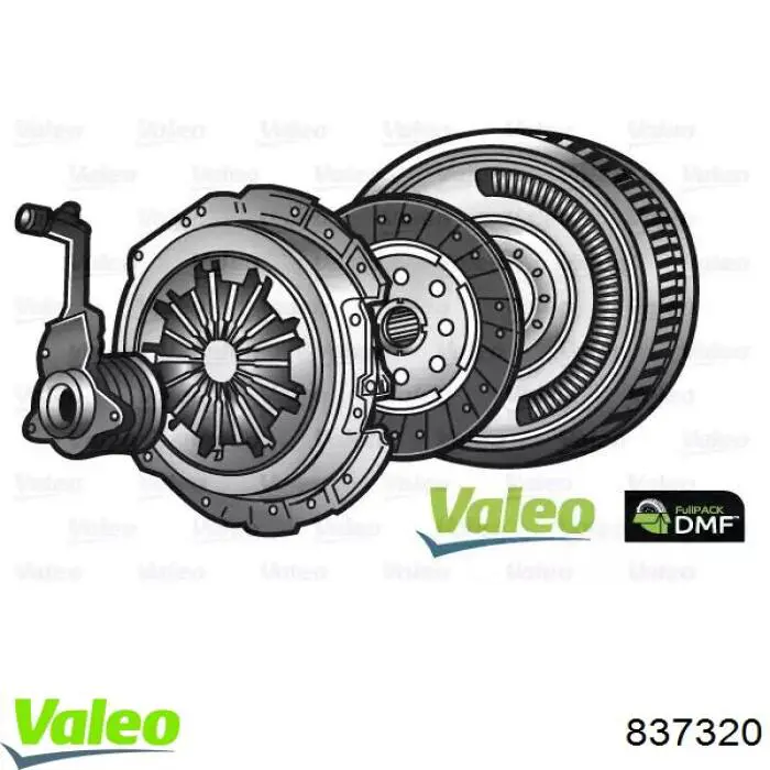 837320 VALEO kit de embraiagem (3 peças)