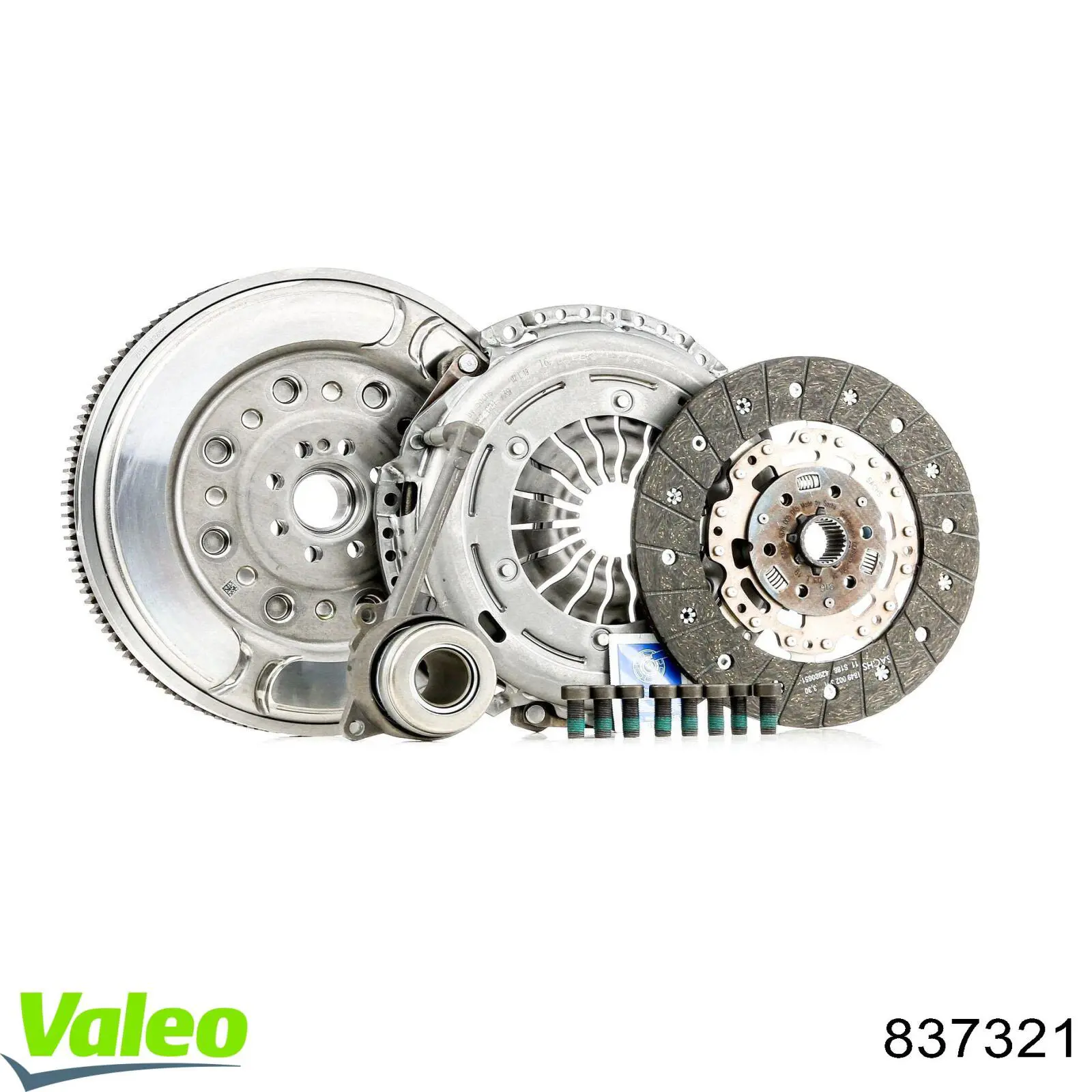 Купить 837321 VALEO Комплект сцепления (диск, корзина, подшипник)