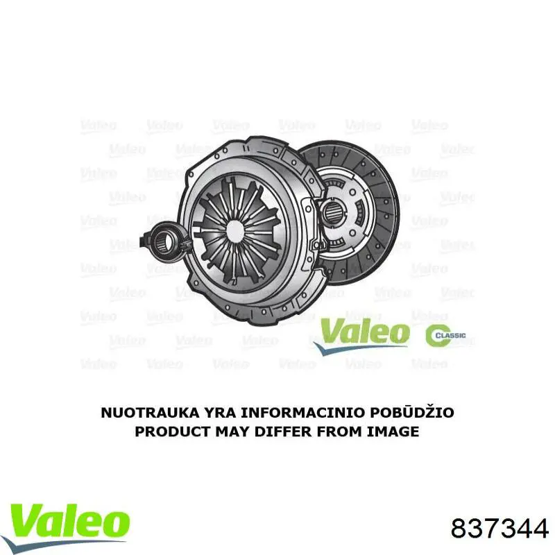 Комплект сцепления (3 части) VALEO 837344 цена, от 548.38 USD