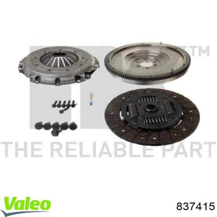 Купить 837415 VALEO Комплект сцепления (диск, корзина, подшипник)