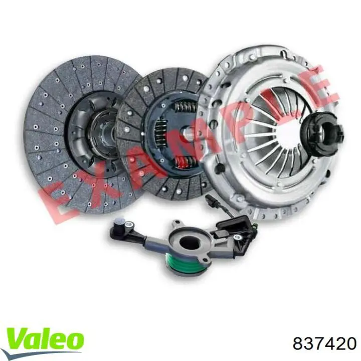 Комплект сцепления (3 части) VALEO 837420 цена, от 234.28 USD