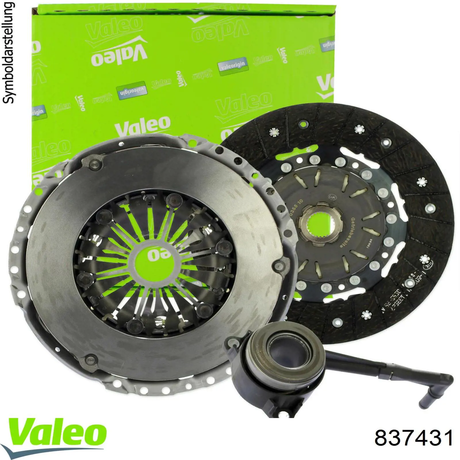 Комплект сцепления (3 части) VALEO 837431 цена, от 643.15 USD