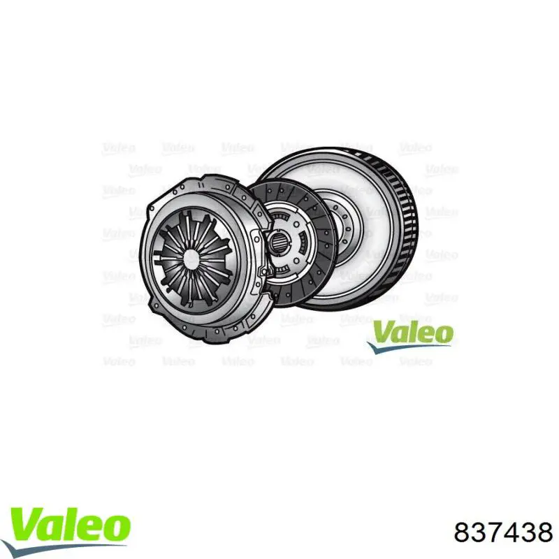 Комплект сцепления (3 части) VALEO 837438 цена, от 567.86 USD