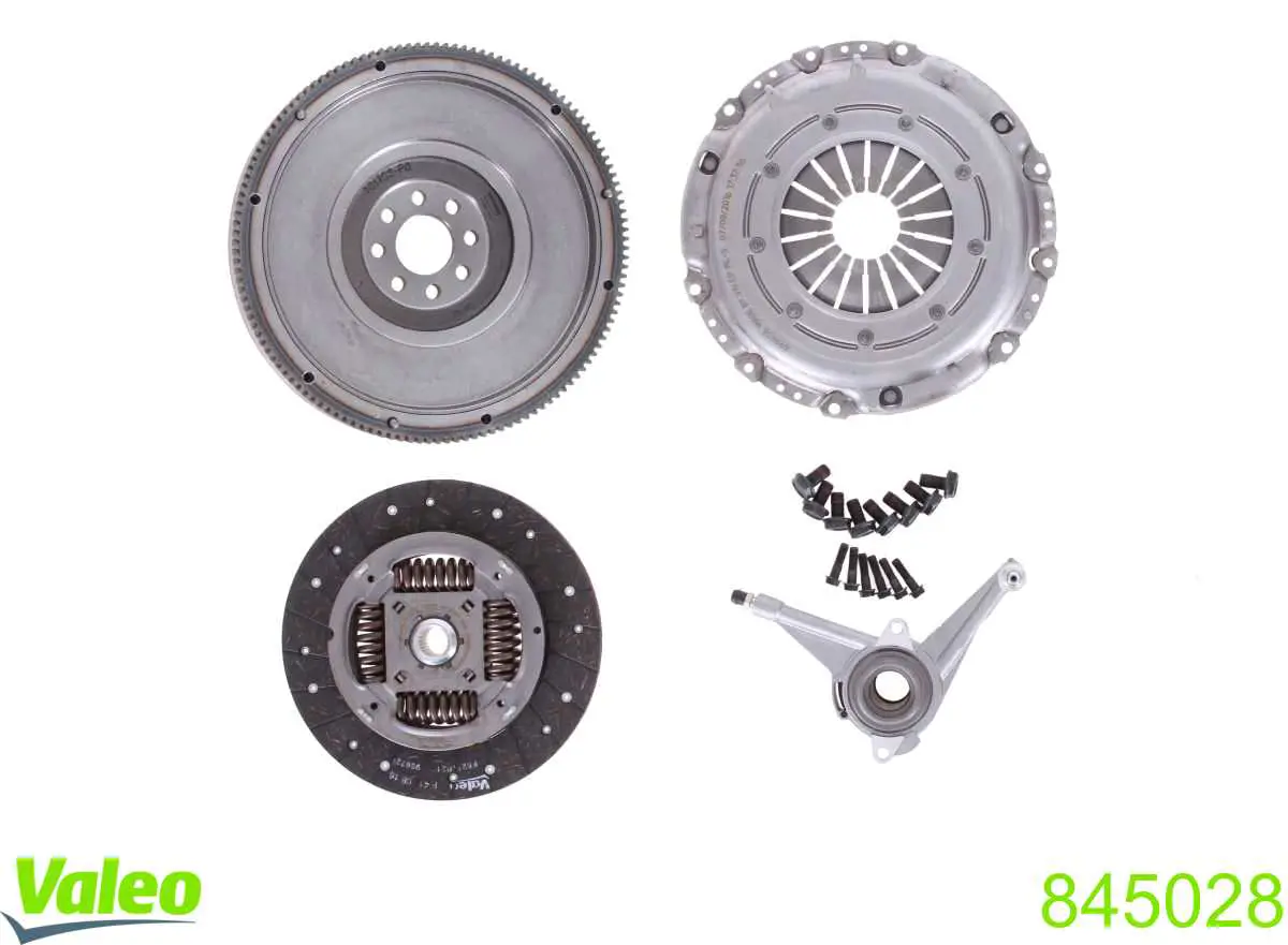 Комплект сцепления (3 части) VALEO 845028 цена, от 413.83 USD
