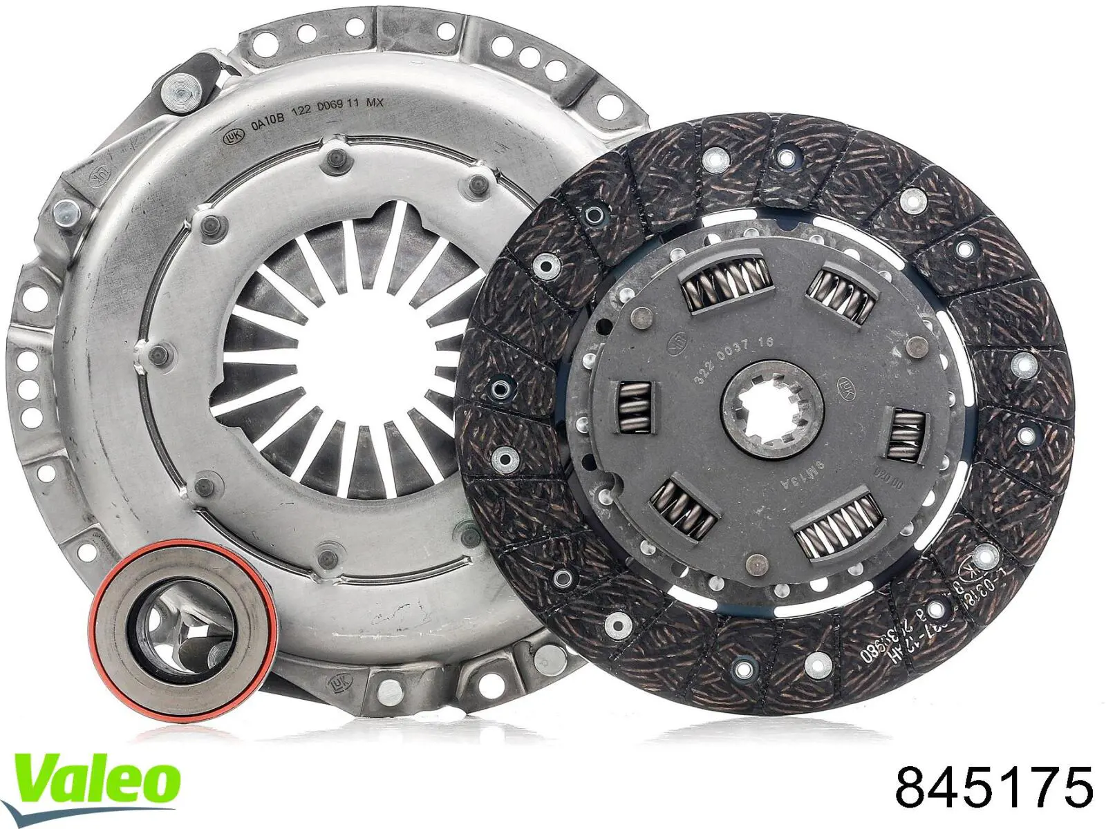 Комплект сцепления (3 части) VALEO 845175 цена, от 433.97 USD