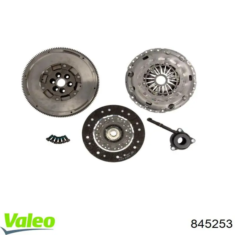 Комплект сцепления (3 части) VALEO 845253 цена, от 406.79 USD
