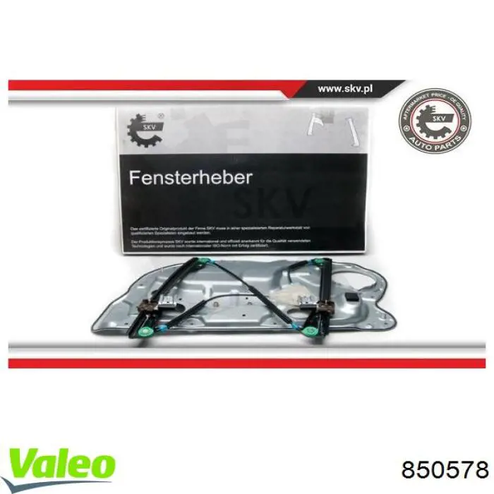 850578 VALEO Механизм стеклоподъемника передней левой двери