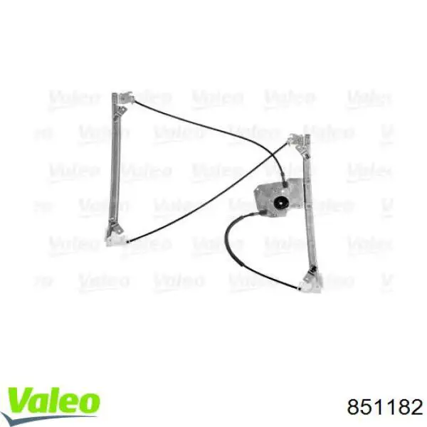 851182 VALEO mecanismo de acionamento de vidro da porta dianteira esquerda