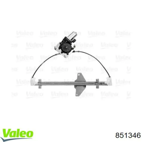 851346 VALEO mecanismo de acionamento de vidro da porta traseira esquerda