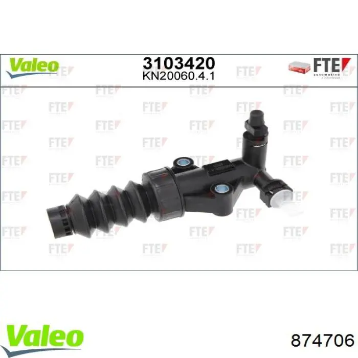 Рабочий цилиндр сцепления 874706 VALEO