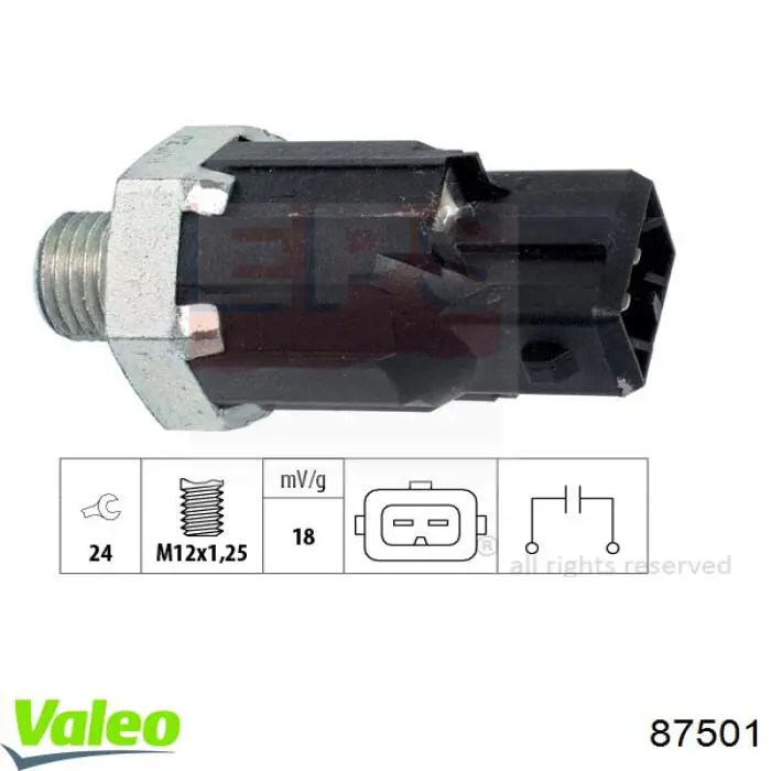 Фара правая 87501 VALEO