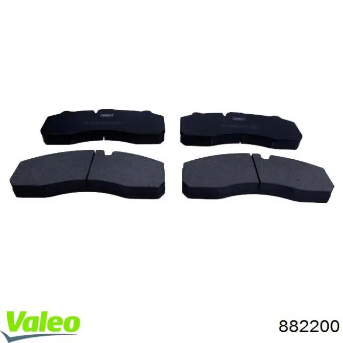 882408 VALEO Колодки тормозные дисковые комплект