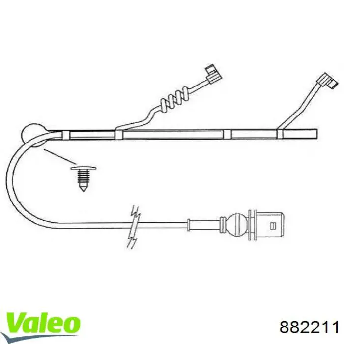 Тормозные колодки VALEO 882211